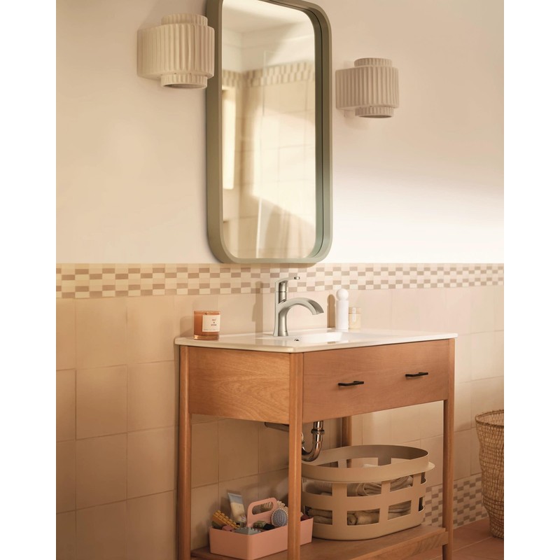 Moen Karis Spot Resist Brushed Nickel One-Handle Single Hole Bathroom