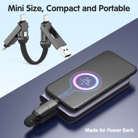 CHAFON 6 in 1 ALL IN Charger Grey Multi Charging Cable Type-C/A
