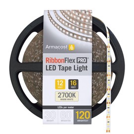 Armacost Lighting RibbonFlex Pro 16.4 ft. LED Tape Light 120 LEDs/m Warm White (2700K) 133230