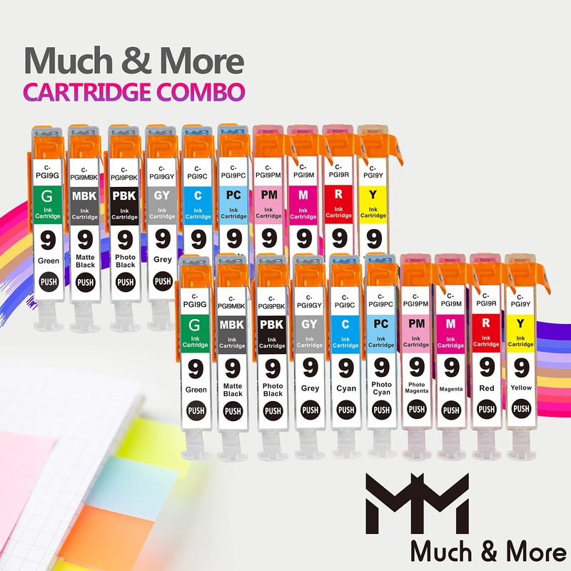 MM MUCH & MORE Compatible Ink Cartridge Replacement for Canon