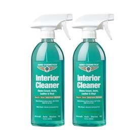 Aero Cosmetics Interior Cleaner, Carpet Cleaner, Seat Cleaner, Fabric Cleaner, 16.9 Fl oz (2-Pack) Aircraft Quality for your Car Boat RV Meets Boeing and Airbus Specs