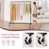 Tajsoon 2 Packs Rolling Clothes Racks for Hanging Clothes Z