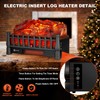 Electric Fireplace Logs Inserts Heater with Infrared Remote Controller 5