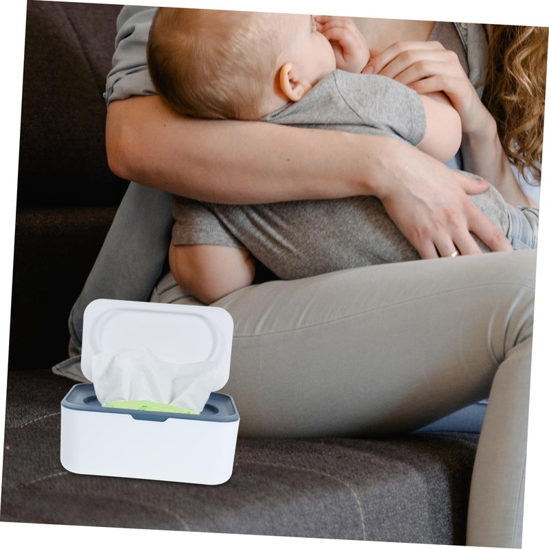 OHPHCALL Reusable Wipes Container Tissue Box Dispenser Flushable Wipes Holder