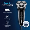 Waterproof Men’s Electric Shaver with Travel Case, Powerful & Quiet,