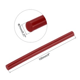 uxcell 20pcs Hot Glue Sticks for Glue Gun 7mm/0.27-inch x 4-inch Mini Hot Melt Adhesive Glue Stick Wine Red