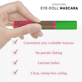 Winkgirl EYE-DOLL Washable Mascara 2set (Korean cosmetic) (Volume)