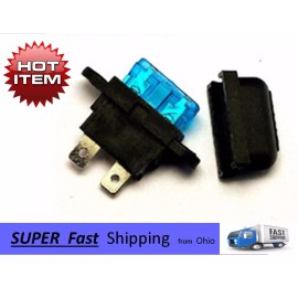 UN brand 12v Fuse Holder __ Panel / Flush Mount ATC __ auto truck boat REPLACEMENT