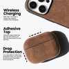 ALTRAALMA Alcantara Suede Case for AirPods Pro 3, Handmade Full-Wrap