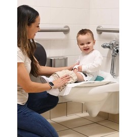 Prince Lionheart Tinkle to Go - Reusable Foldable Portable Potty Training Seat - Toilet Seat Perfect for Travel - Built-in Splash Guard, Perfect Potty Training Toilet Seat, Portable Potty for Toddlers