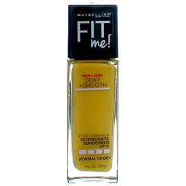 Maybelline New York Fit Me! Foundation, Natural Beige, SPF 18 [220] 1 oz (Pack of 2)