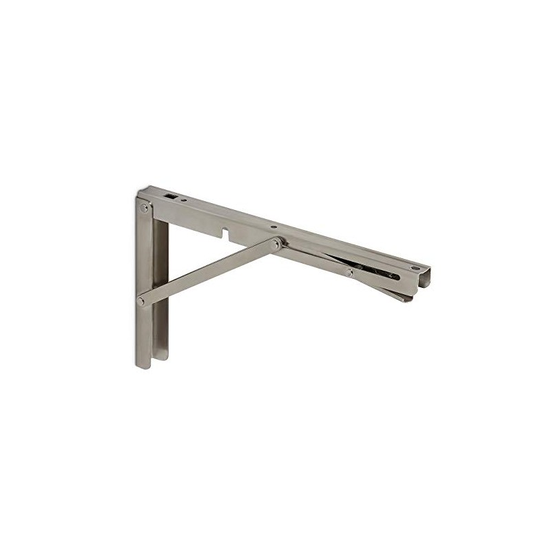 1 Pair of Folding Wall Brackets Real Stainless Steel (300