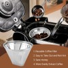 TILZIKA Reusable Cone Coffee Filter 2 Pack for Cuisinart Brewers