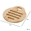 Fuji Boeki 22646 Wooden Trivet Pair, Bonheur Natural