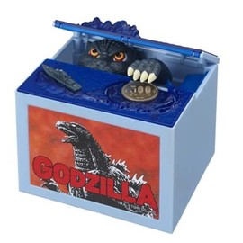Shine 4582319371096 Godzilla Bank 4.2 x 4.5 x 4.9 inches (10.7 x 11.3 x 12.5 cm), Blue