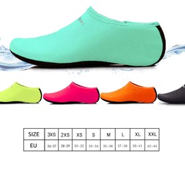 Uncle Paul Water Socks - Blue Kids Indoor Sock Barefoot Beach Surf Diving Pool Yoga Socks for Boy Girl XSmall EU 30-32