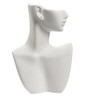 SSWBasics Small Side Profile White Earring/Necklace Display - Case of