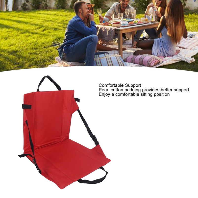 Folding Seat Cushion Soft Breathable Wearable Portable Foldable Chair Pad