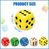 FORETOGO Pack of 5 Large Dice, 30 mm Natural Wooden