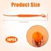 MJIYSGS 10pcs Orange Peeler Tool, Long Handle Serrated Citrus Peel