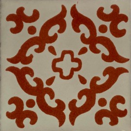 4.2x4.2 9 pcs Terracotta Barroco Talavera Mexican Tile