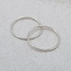 925 Sterling Silver Hoop Earrings - Small Thin Handcrafted -