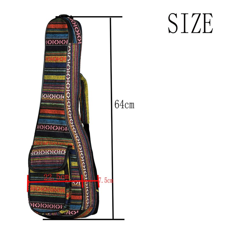 Special National Style 23" Ukelele Ukulele Uke Bag Backpack Case