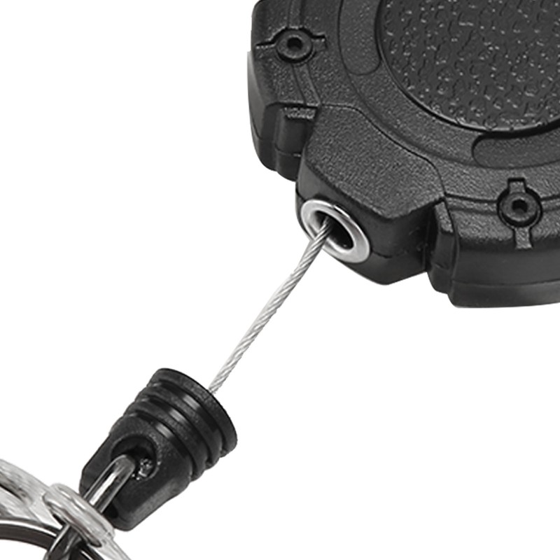2 PCS Retractable Key Chain High Resiliency 31.5in Frosted Shell