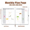 Heture Academic Planner 2025-2026 , Monthly and Weekly Calendar Planner,