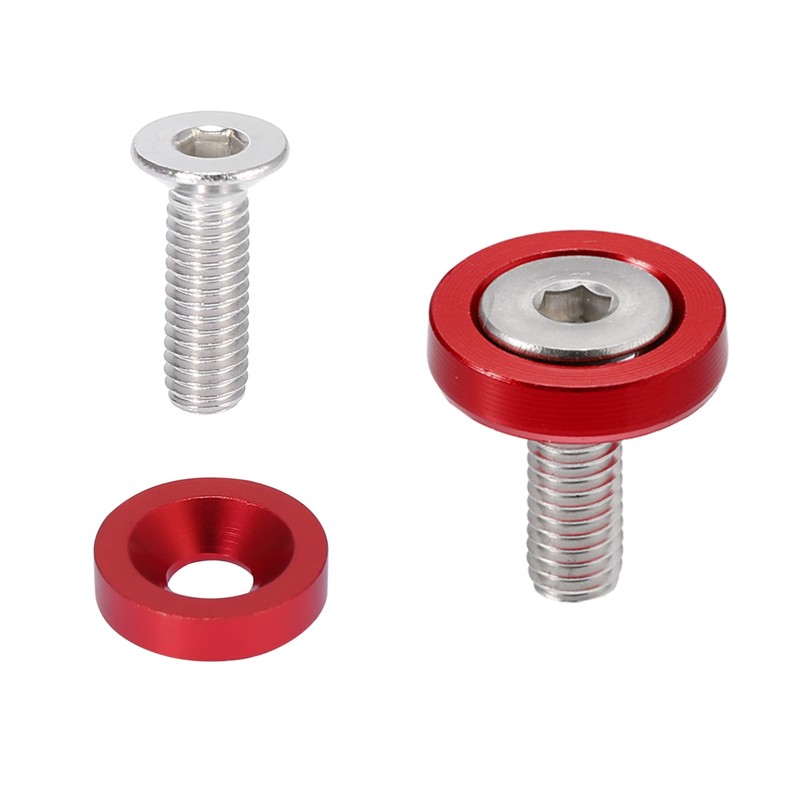 X AUTOHAUX 20pcs M6 Fender Bumper Washer Bolt Licence Plate