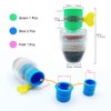 HLIWS Multi-layer Fine Faucet Filter-4 PCS Mini Water Filter Tap,Anti-Spill