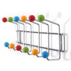 DESIGN DELIGHTS Colour Ball Wardrobe Rail Colourful Silver 50 x