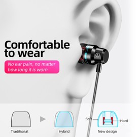 3.5mm Wired Headphone Super Heavy Bass Headset Earphone Stereo Earbuds With Mic (Black)