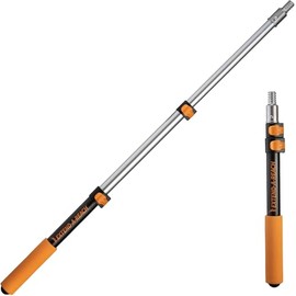 Extensión de rodillo de pintura de 0,5 a 0,9 m de largo // Extensión telescópica multifunción con punta metálica universal para atornillar. Poste extensible ligero y resistente para quitar el polvo
