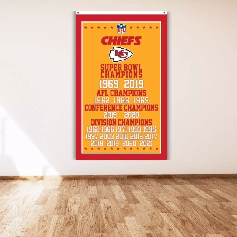 Unbranded Kansas City Chiefs 3x5 ft Banner KC Super Bowl