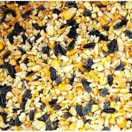 Midwest Grown Black Oil Sunflower Whole & Cracked Corn Wild Song Bird Squirrel Seed Food Feed - 2 Pounds