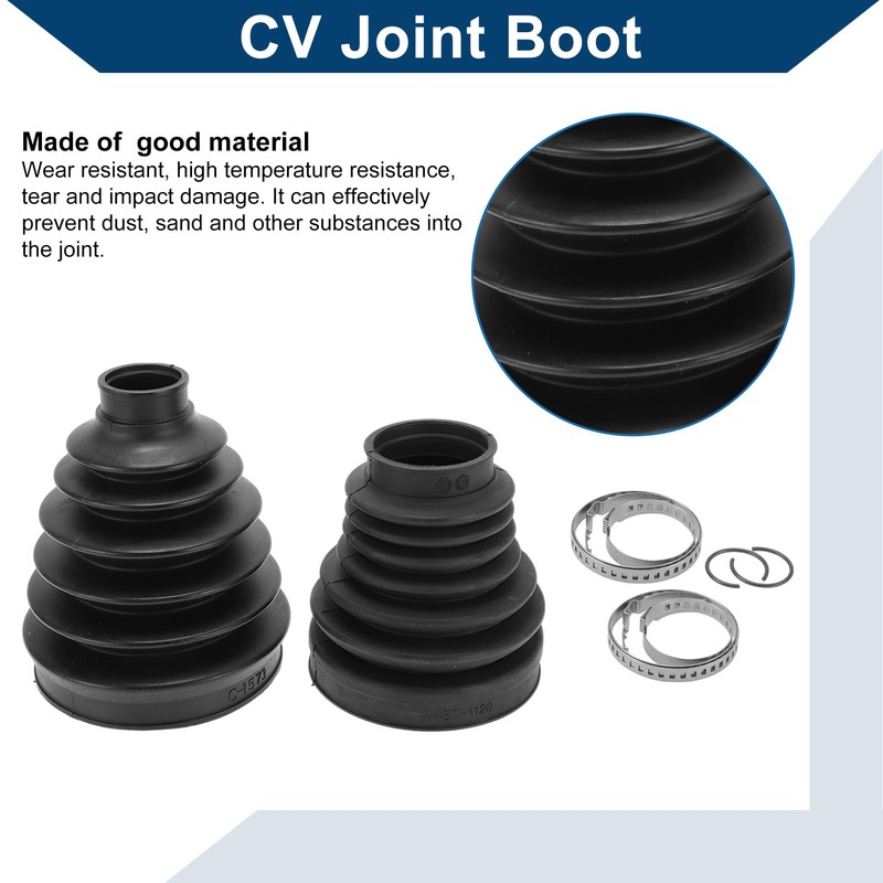 Hihaha No.TDR000120 CV Joint Boot Kit W/Clamps for Land Rover