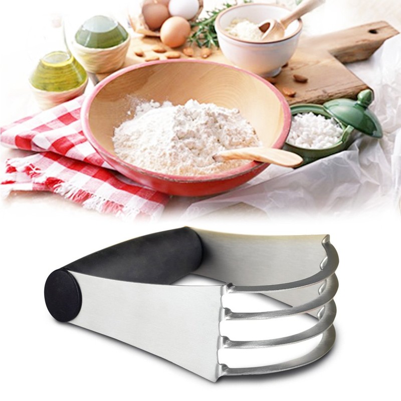 Pastry Cutter Stainless Steel - Professional Baking Dough Blender with