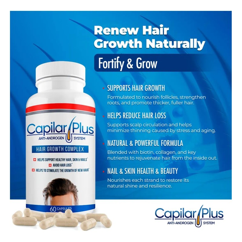 Calvistop Capilar Plus Suplemento Alimenticio 60 Cpsulas Sin Sabor