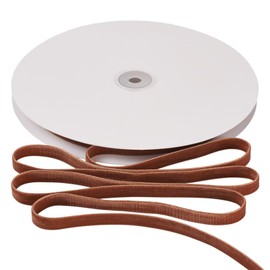 Craftdady 20 Yards Brown Velvet Ribbon for Gift Wrapping 3/8" Velvet Ribbons for Flower Bouquets Double Face Bow Christmas Decoration Ornaments Ribbons for Wreath Wedding Invitations Decor