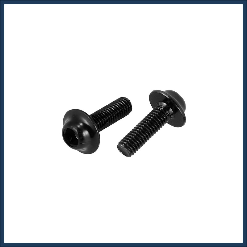 INFINAUTO 10pcs M5 Motorcycle Windscreen Screw Fairing Windscreen Bolt Black