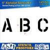 Pavement Stencils - 8 inch Alphabet KIT Stencil Set -