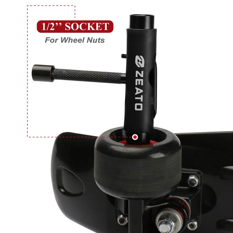 Zeato [Upgrade Version] All-In-One Skate Tools Multi-function Portable Skateboard T