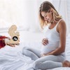 ZKSXOA Pregnancy Announcement Ultrasound Frame Stand Wooden Sonogram Frame Gift