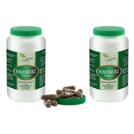 VITA IDEAL Vegan® ROSENWURZ - Wurzel 2x360 KAPSELN - RHODIOLA rosea - Tagesportion 840mg ROSENWURZWURZEL, natürlich, pflanzlich & ohne Zusatzstoffe,