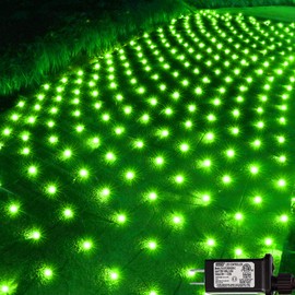 300LED Green Net Lights St Patricks Day Decorations, 14.8ftx5ft 8 Modes Connectable Mesh Lights, Waterproof Fairy Lights Outdoor Plug in for Holiday Party Bushes Tree Patio Garden Spring Decor