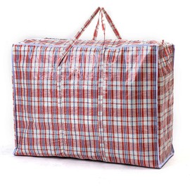 VIROSA Extra VALUE Large Strong and Durable Laundry Bags | PACK of 5 | Ideal for Laundry/Moving House/Shopping/Storage | Reusable Store Zip Bag
