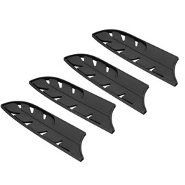 PATIKIL ABS Safety Knife Cover Sleeves for 7" Santoku Knife, Universal Chopping Edge Guard Blade Protector Sheath for Kitchen Bar, Black, 18.2cm L, Pack of 4