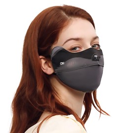 OHGOLF UV Face Cover UPF 50+ Women Breathable Summer Face Covering Eye Protection Sunscreen Mask Dog Print