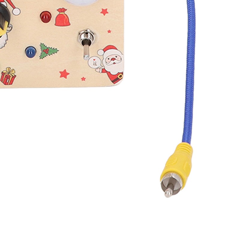 Lights Switch Board Toy Wooden Puzzle Early Education Fine Motor